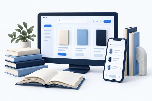 طرح مفهومی کتابفروشی